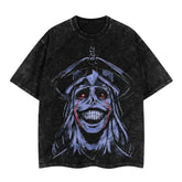 Kitsukai "Statue of God" Solo Leveling Vintage Washed Oversized T-Shirt