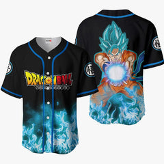 3D Anime Goku Blue Custom Fandom - Dragon Ball Baseball Tee