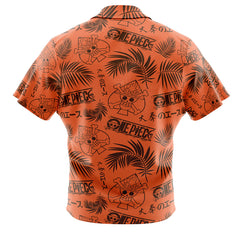 Portgas D Ace Aloha One Piece Button Up Hawaiian Shirt