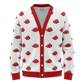 Akatsuki White Shippuden Knitted Cardigan Sweater