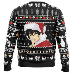 An Apple A Day Can Keep Santa Away If You Throw It Hard Enough My Little Monster Ugly Christmas Sweater