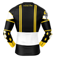 Black Ranger Ninjetti Rangers Long Sleeve Rash Guard Compression Shirt