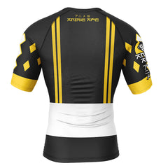 Black Ranger Ninjetti Rangers Short Sleeve Rash Guard Compression Shirt