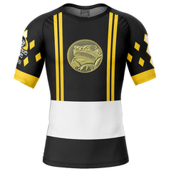 Black Ranger Ninjetti Rangers Short Sleeve Rash Guard Compression Shirt