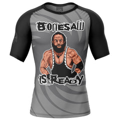 Bonesaw Is Ready Short Sleeve Rash Guard Compression Shirt