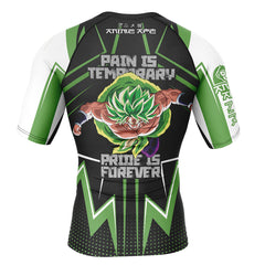Broly Dragon Ball Z Short Sleeve Rash Guard Compression Shirt