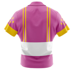 Pink Ranger Ninjetti Rangers Button Up Hawaiian Shirt