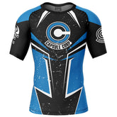 Capsule Corp Dragon Ball Z Short Sleeve Rash Guard Compression Shirt