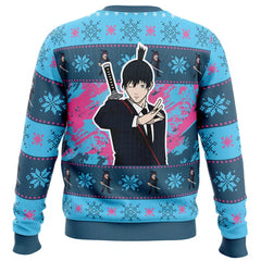 Kitsukai "Aki Hayakawa (Fox Devil)" Chainsaw Man Ugly Christmas Sweater