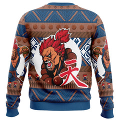 Christmas Akuma Street Fighter Ugly Christmas Sweater