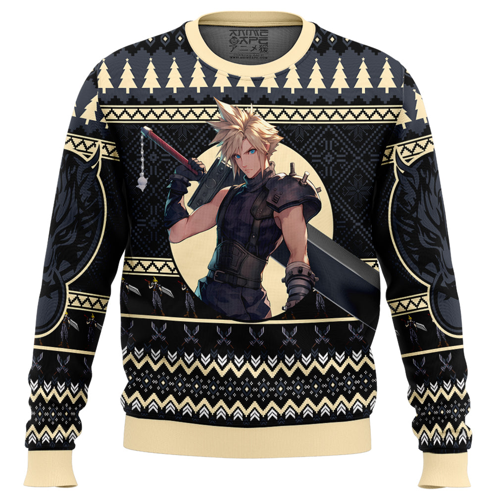 Christmas Cloud Final Fantasy Ugly Christmas Sweater
