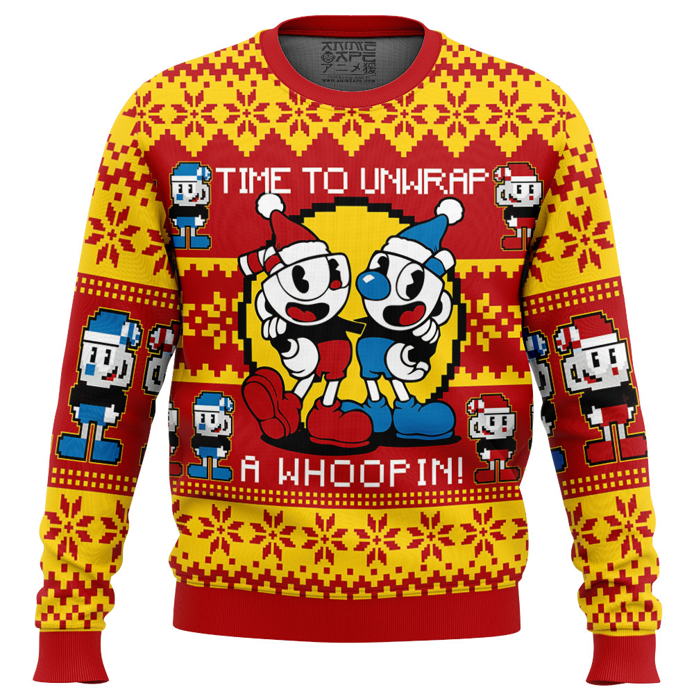 Christmas Cuphead Ugly Christmas Sweater