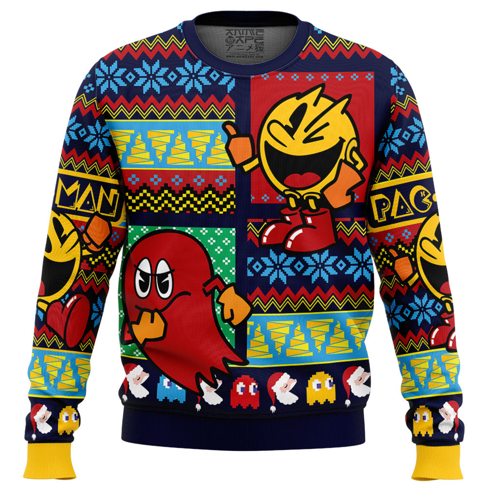 Christmas Pac-Man Ugly Christmas Sweater
