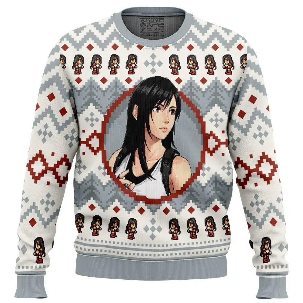 Christmas Tifa Final Fantasy VII Ugly Christmas Sweater