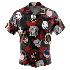 Creepy Pasta Button Up Hawaiian Shirt