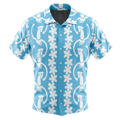 Dancing Squid Aloha Splatoon Button Up Hawaiian Shirt