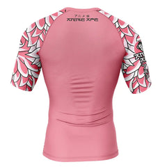Doflamingo One Piece Short Sleeve Rash Guard Compression Shirt