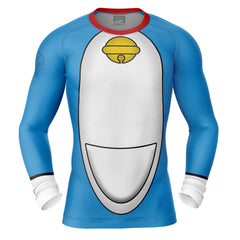 Doraemon Long Sleeve Rash Guard Compression Shirt