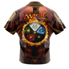 Elements of Magic the Gathering Button Up Hawaiian Shirt