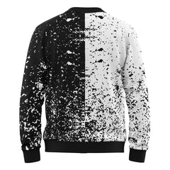 Five Leaf Black Clover Knitted Cardigan Sweater
