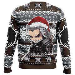 Geralt of Rivia Chibi The Witcher Ugly Christmas Sweater