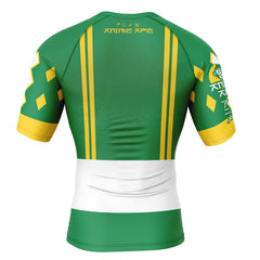 Green Ranger Ninjetti Rangers Short Sleeve Rash Guard Compression Shirt
