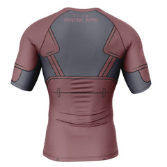 Hashirama Senju Shippuden Short Sleeve Rash Guard Compression Shirt