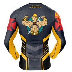 He-Man Eternia Gym Masters Of The Universe Long Sleeve Rash Guard Compression Shirt