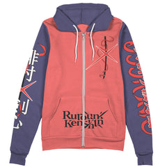Himura Rurouni Kenshin Streetwear Zip Hoodie Jacket