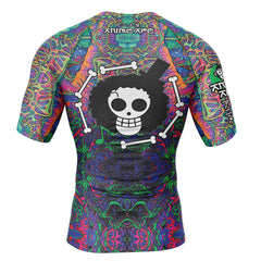 Hippie Trip Brook One Piece Short Sleeve Rash Guard Compression Shirt