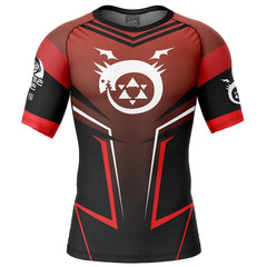 Homunculus Fullmetal Alchemist Short Sleeve Rash Guard Compression Shirt