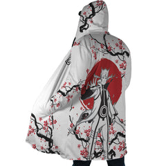 Nine-Tails Chakra Mode Cherry Blossom Shippuden Dream Cloak Coat