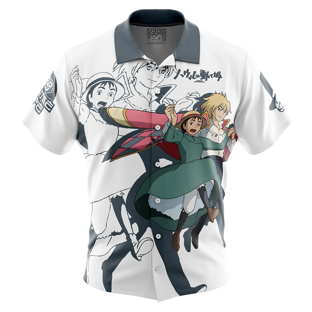 Howl's Moving Castle Button Up Hawaiian Shirt