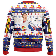 If You Aint First You're Last Talladega Nights Ugly Christmas Sweater