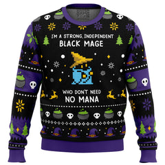 I'm A Strong Independent Black Mage Ugly Christmas Sweater