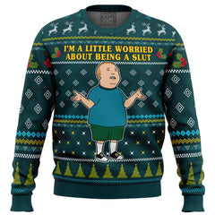 I'm a Little Worried King Of The Hill Ugly Christmas Sweater