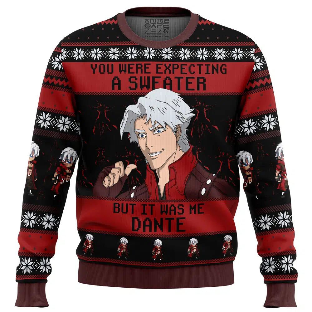 It Was Me Dante Devil May Cry Ugly Christmas Sweater