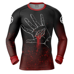Itadori Yuji Hand Jujutsu Kaisen Long Sleeve Rash Guard Compression Shirt