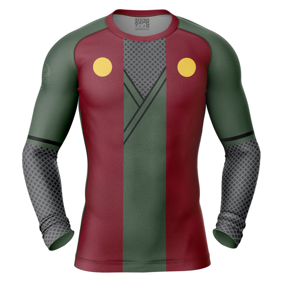 Jiraiya Uniform Shippuden Long Sleeve Rash Guard Compression Shirt