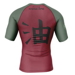Jiraiya Uniform Shippuden Short Sleeve Rash Guard Compression Shirt
