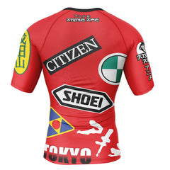 Kaneda Bike Decals Akira Short Sleeve Rash Guard Compression Shirt