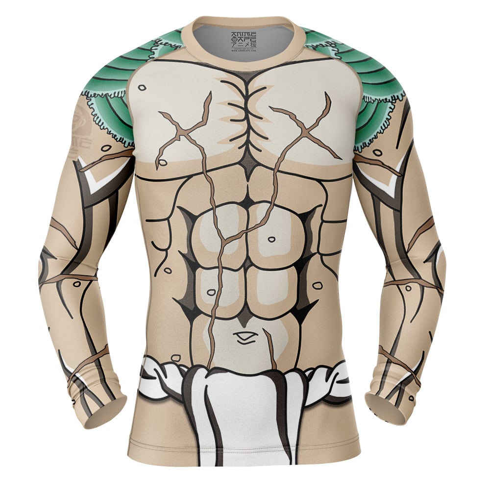 Kaoru Hanayama Baki Long Sleeve Rash Guard Compression Shirt