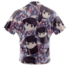 Komi Shouko Reaction Faces Komi Can't Communicate Button Up Hawaiian Shirt