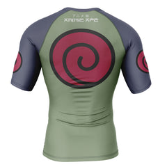 Konohagakure Jonin Uniform Shippuden Short Sleeve Rash Guard Compression Shirt