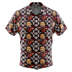 Laughing Leo DiCaprio Meme Button Up Hawaiian Shirt