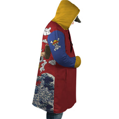 Monkey D Luffy Gear 5 Sea Wave One Piece Dream Cloak Coat