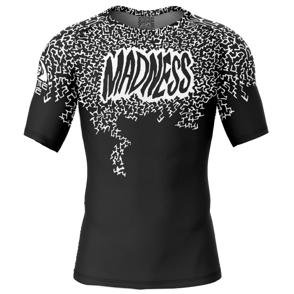 Madness Randy Savage Short Sleeve Rash Guard Compression Shirt
