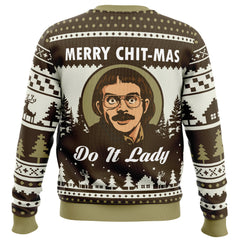 Merry Chit-Mass Do It Lady Ugly Christmas Sweater
