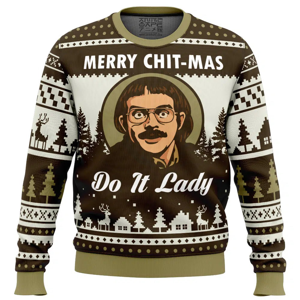 Merry Chit-Mass Do It Lady Ugly Christmas Sweater