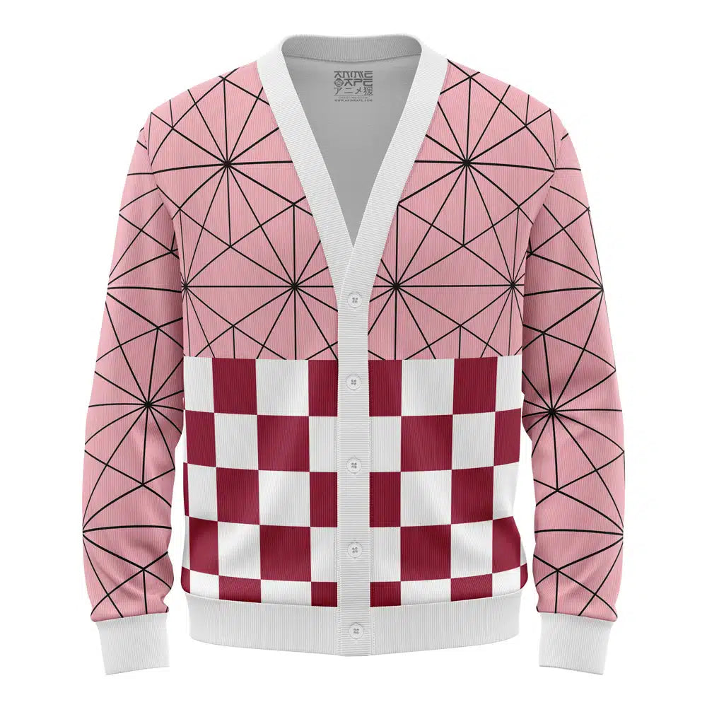 Nezuko Kamado Demon Slayer Knitted Cardigan Sweater